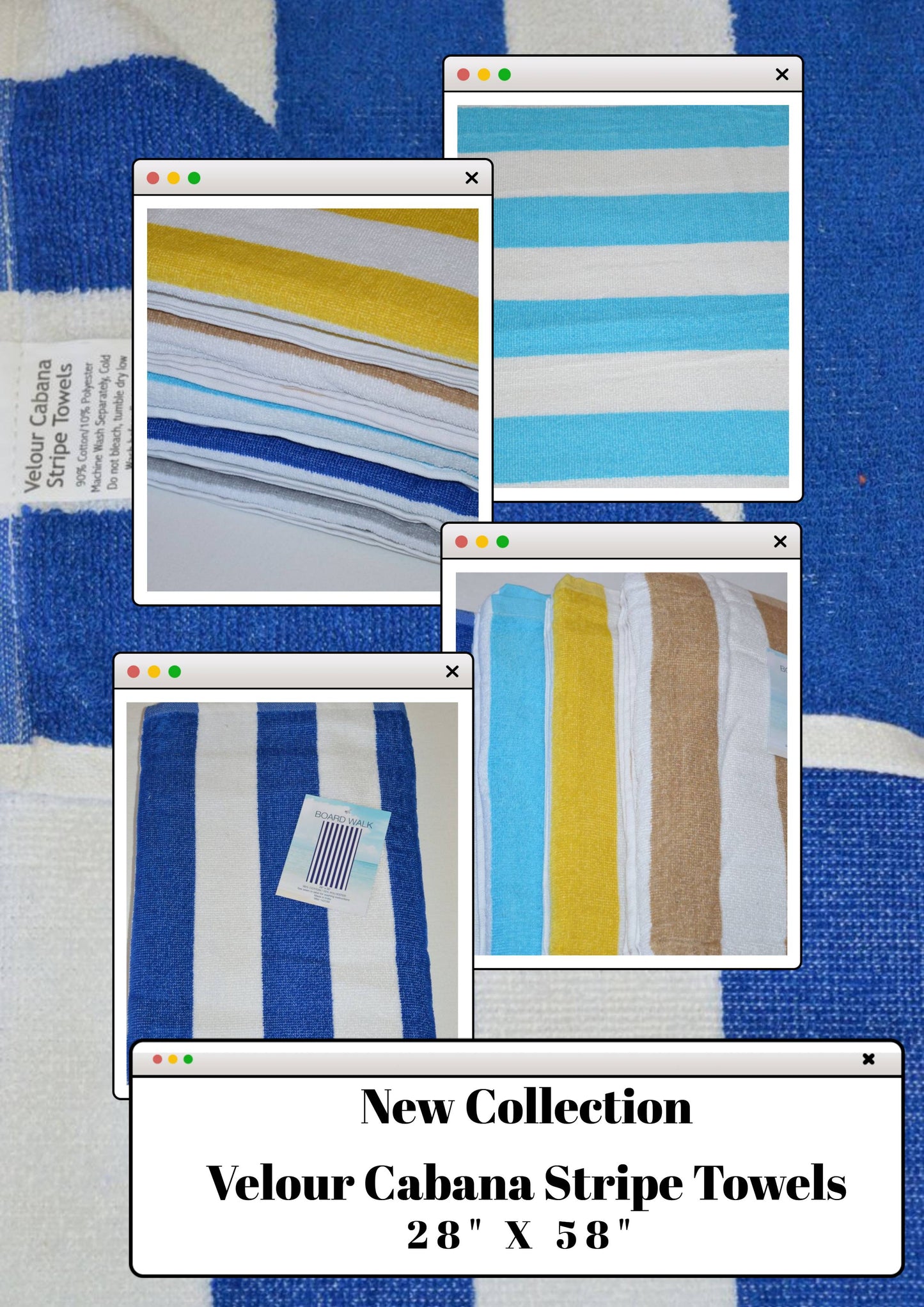 Velour Bath Towel 58” X 28” , Made In India, Super Soft