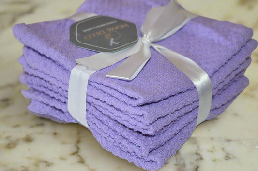 Washcloth Set 6 Pack 12”x12” One Color Per Pack, Super Thick, Durable