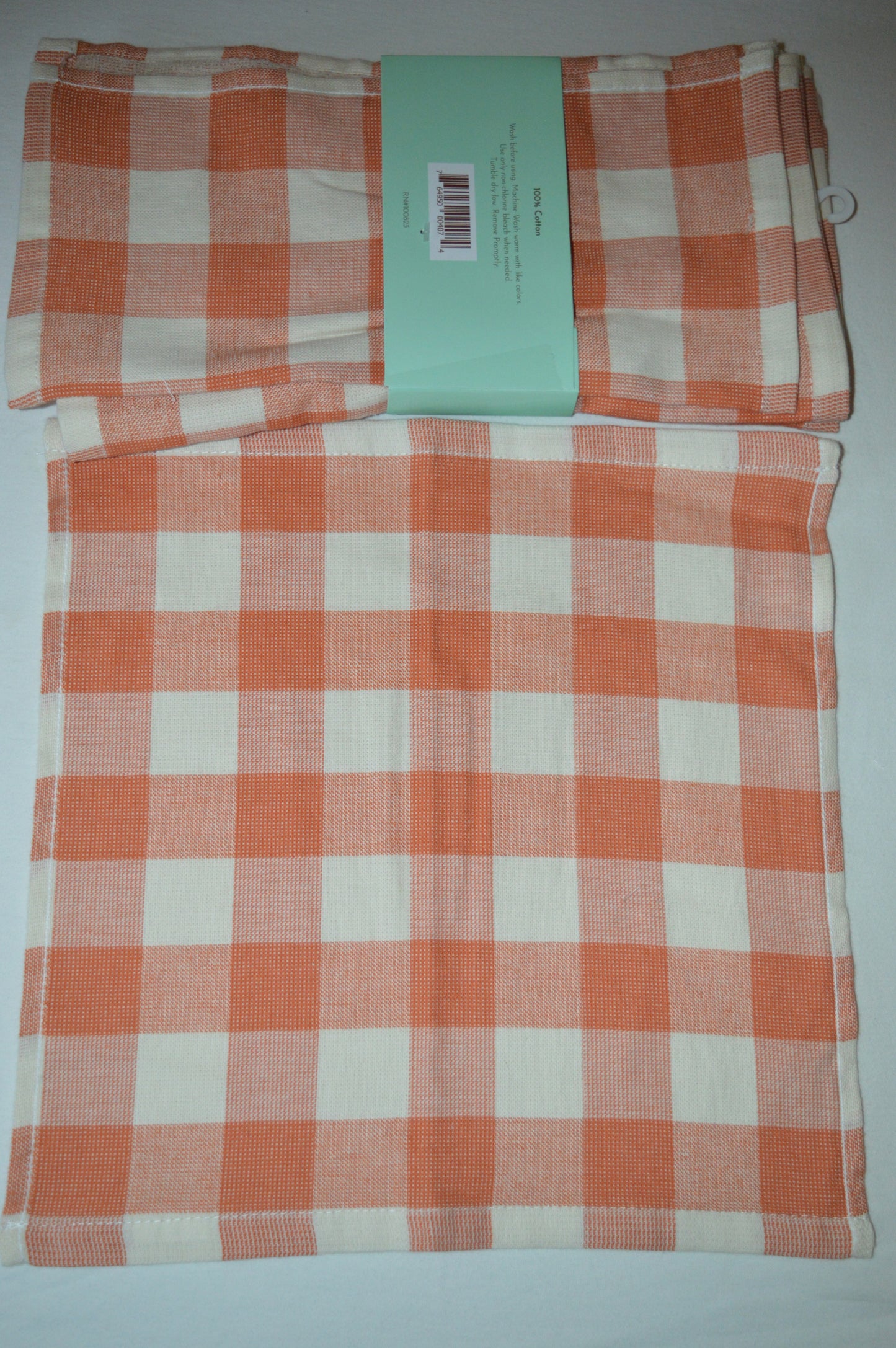 Dish Cloths 6-Pack 12 x 12 inches 100% Cotton, Reinforced Edges, Thick and Absorbent