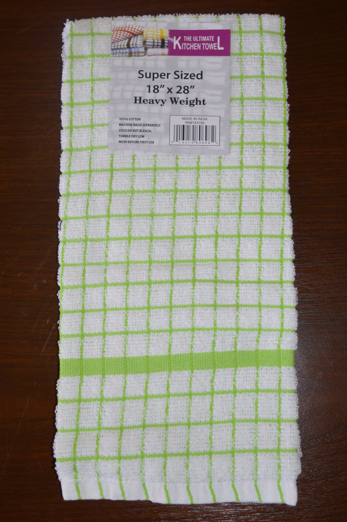 Super-Sized Kitchen Towels 18”x28” 100% Cotton. Extra Thick- Durable