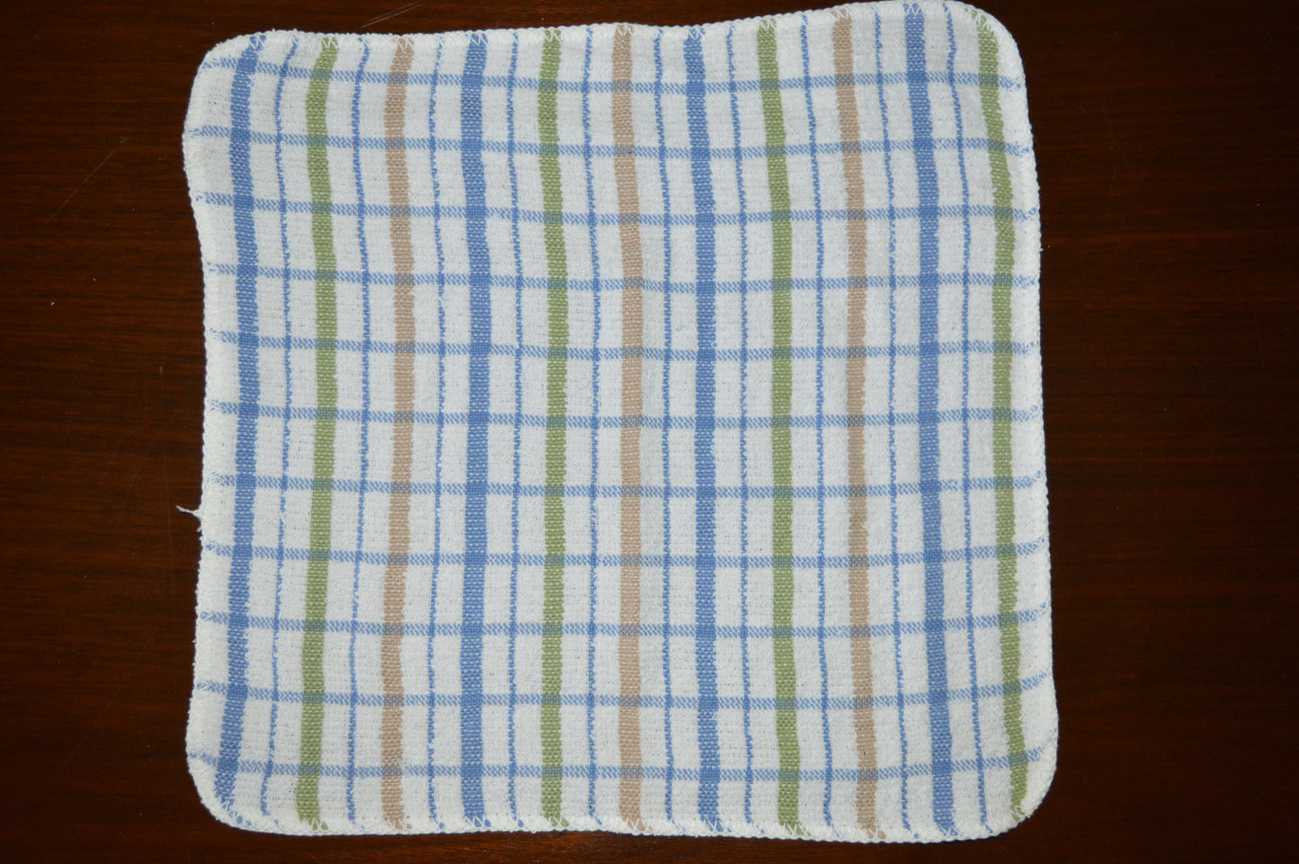 Dish Cloths 6-Pack 12 x 12 inches 100% Cotton, Reinforced Edges, Thick and Absorbent