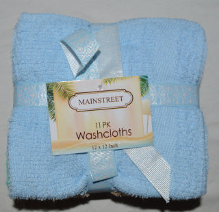 11 Pack Wash Clothes Mixed Pastel Colors 12”x12” 100% Cotton , Very Thick And Super Soft