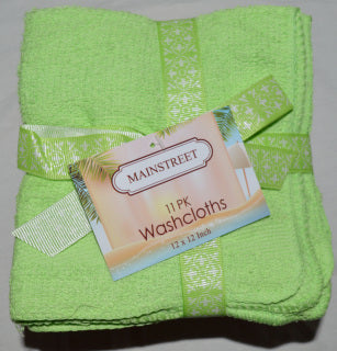 11 Pack Wash Clothes Mixed Pastel Colors 12”x12” 100% Cotton , Very Thick And Super Soft