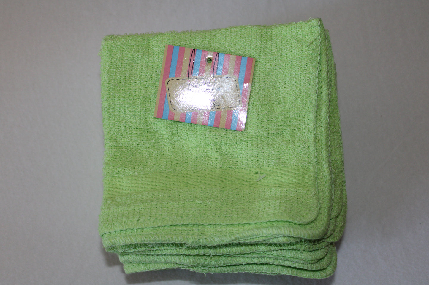 3 Pack Wash Clothes Pastel Colors 12”x12” 100% Cotton, Very Thick and Super Soft