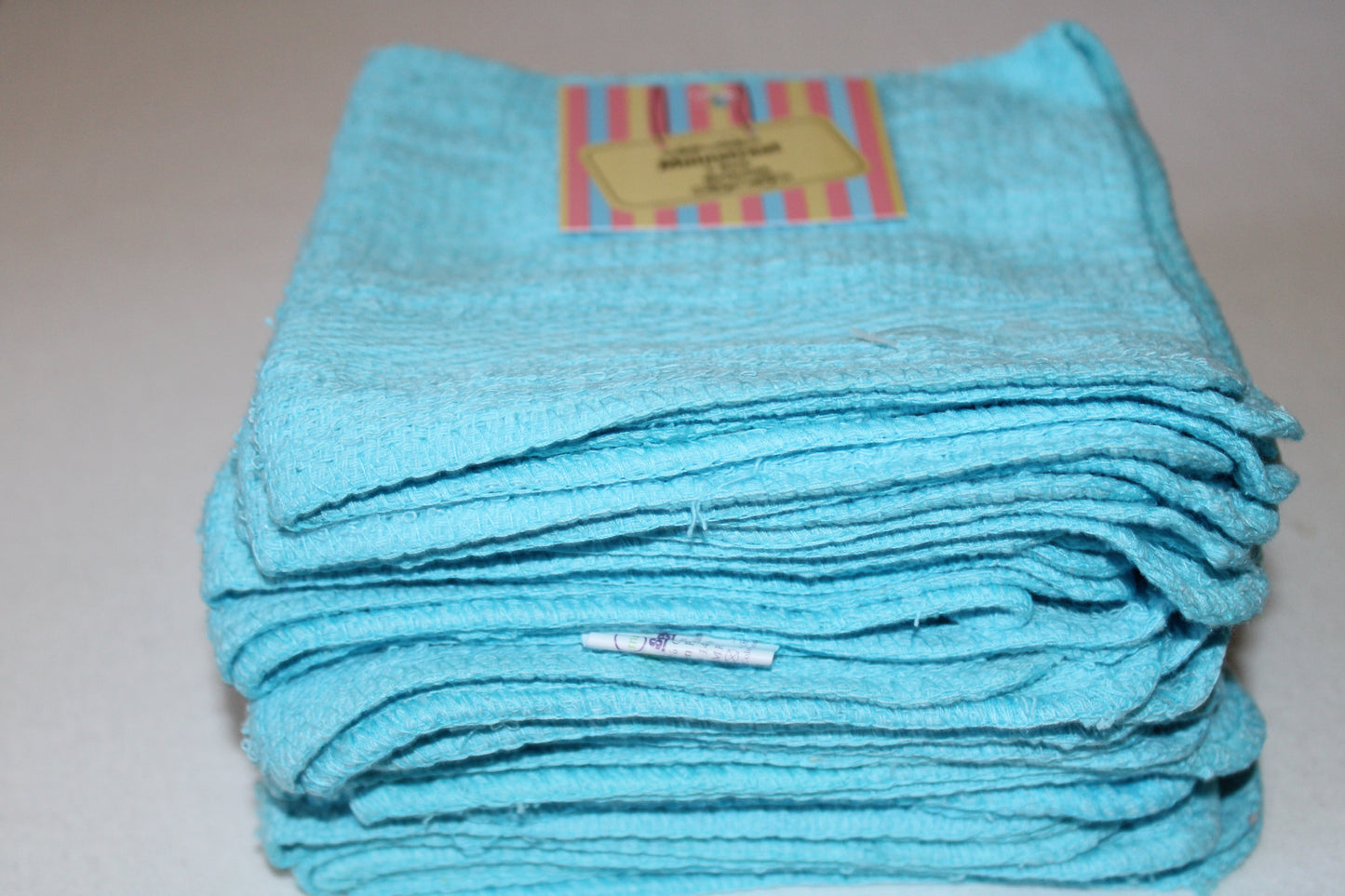 3 Pack Wash Clothes Pastel Colors 12”x12” 100% Cotton, Very Thick and Super Soft