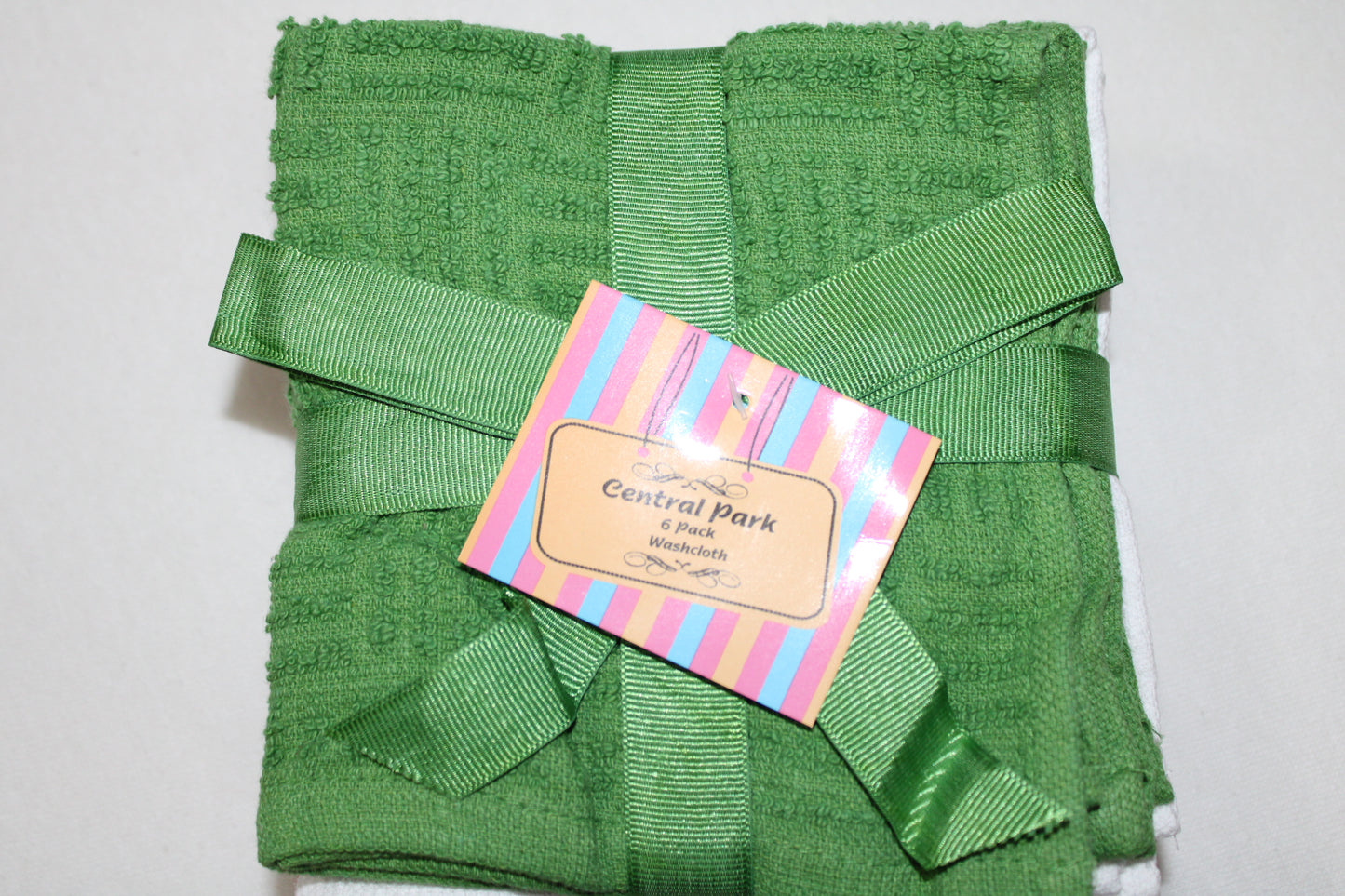 Washcloth 6 Pack 12"x12" White and Mix Colors Per 1 Pack 100% Cotton