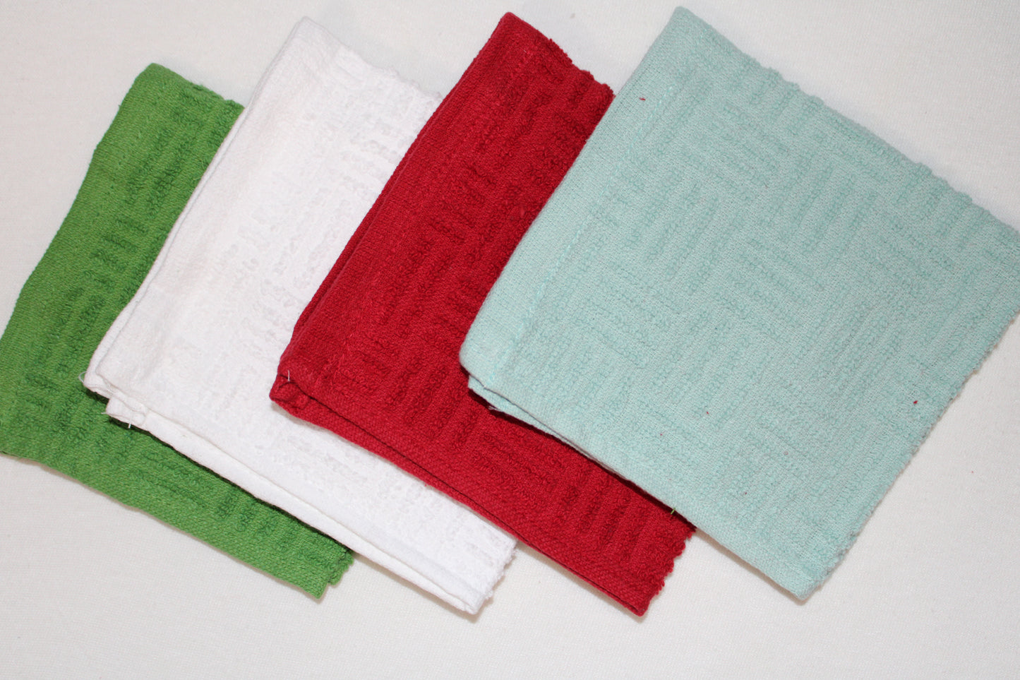 Washcloth 6 Pack 12"x12" White and Mix Colors Per 1 Pack 100% Cotton