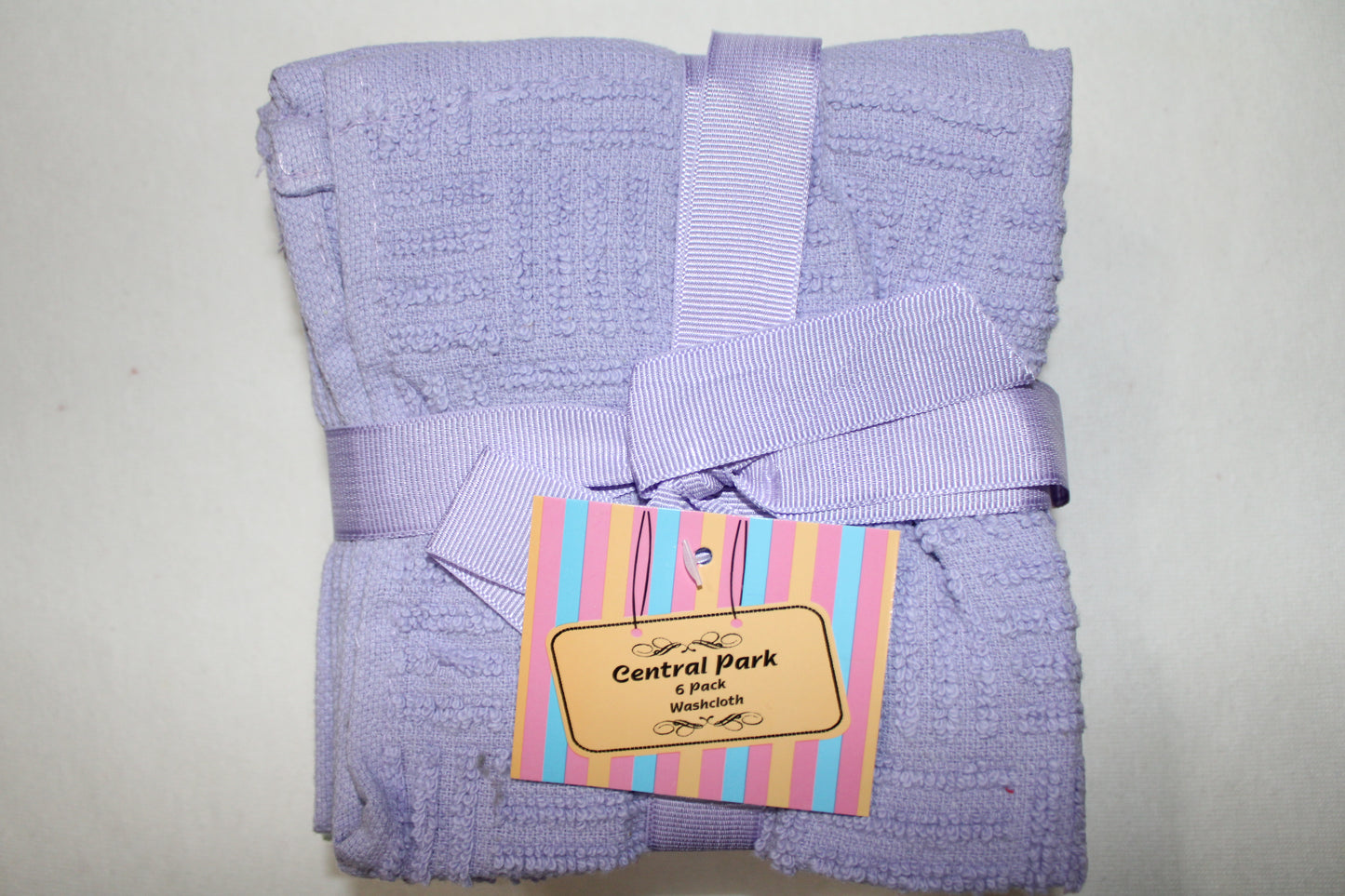 Washcloth 6 Pack 12"x12" White and Mix Colors Per 1 Pack 100% Cotton