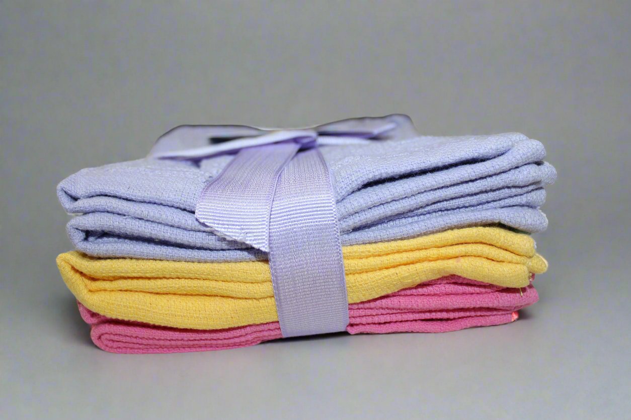 Washcloth 6 Pack 12"x12" White and Mix Colors Per 1 Pack 100% Cotton