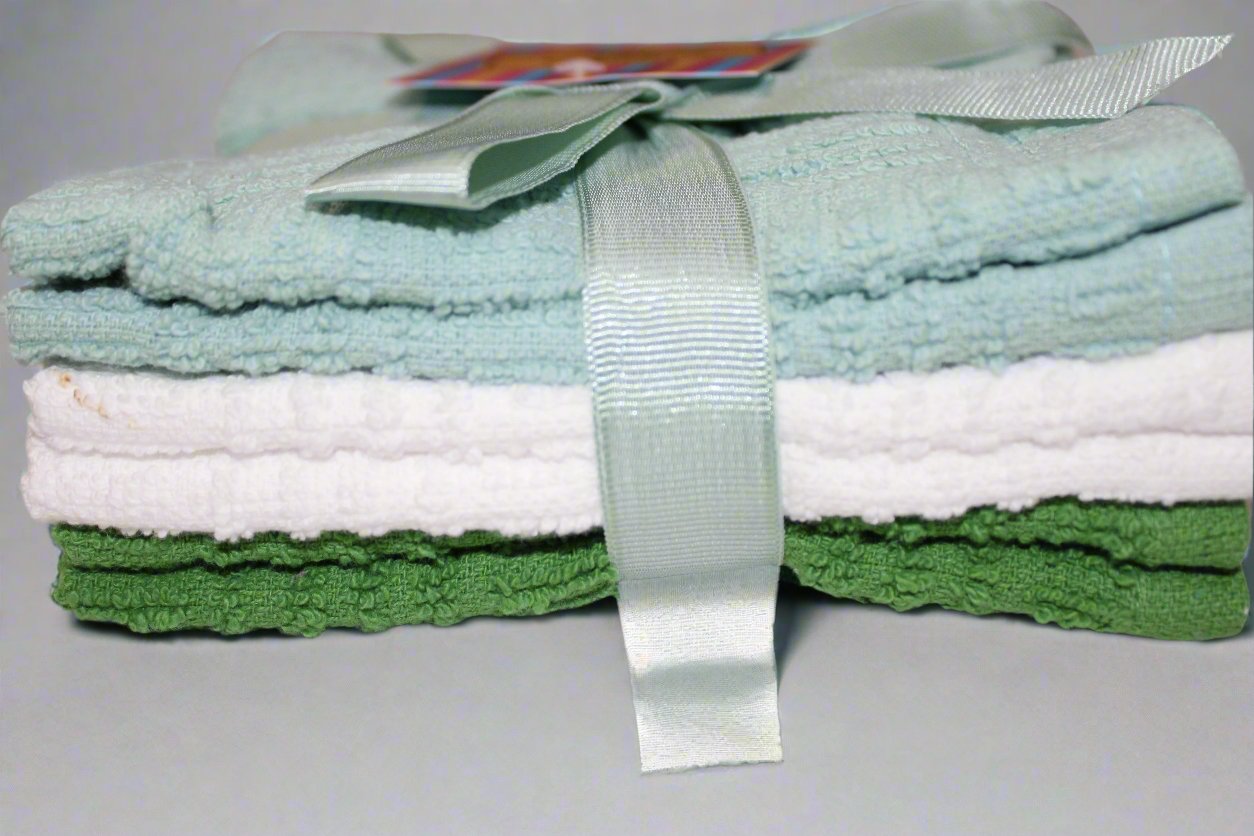 Washcloth 6 Pack 12"x12" White and Mix Colors Per 1 Pack 100% Cotton