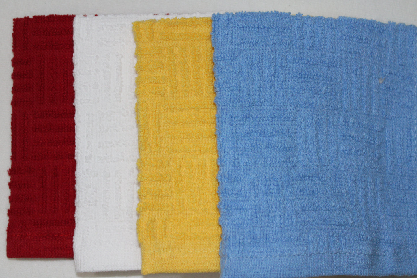 Washcloth 6 Pack 12"x12" White and Mix Colors Per 1 Pack 100% Cotton