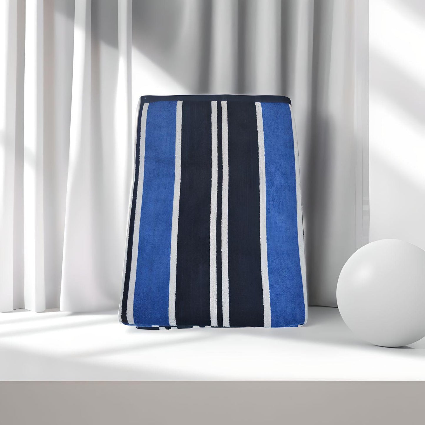 Island Velour Stripe Beach Towel